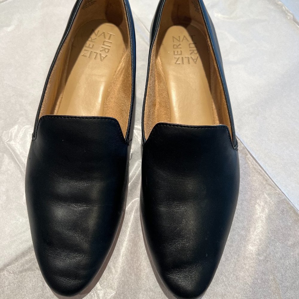 Comfy Black Leather Loafers